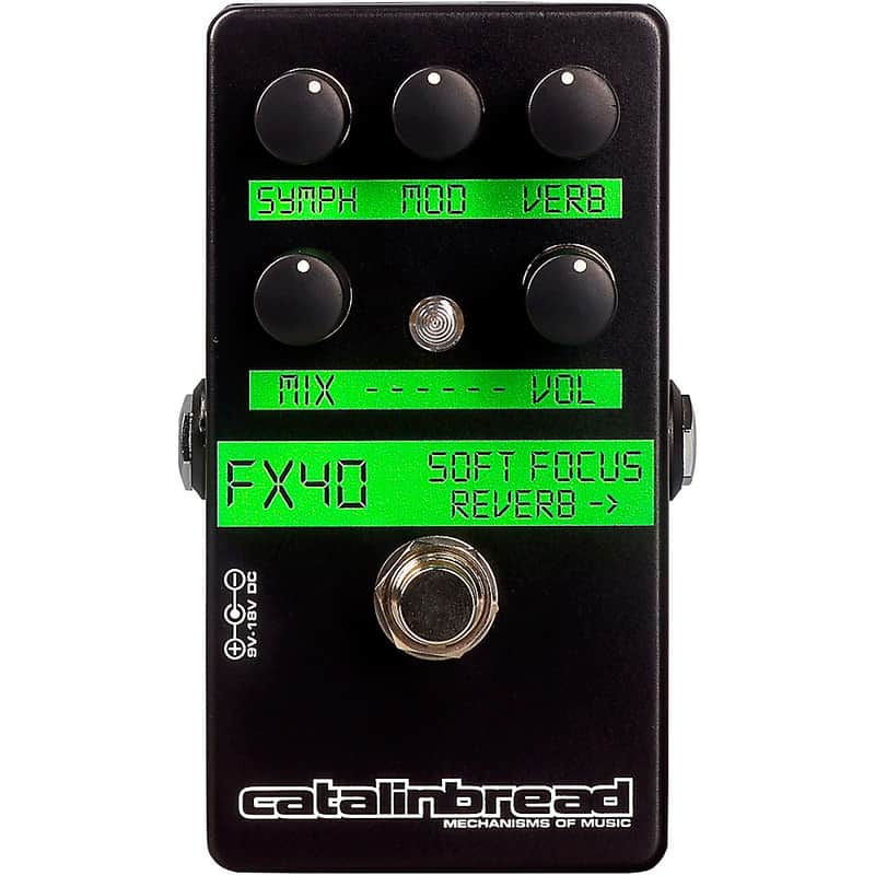 Catalinbread Soft Focus Shoegaze Plate Reverb Effects Pedal Black image 1