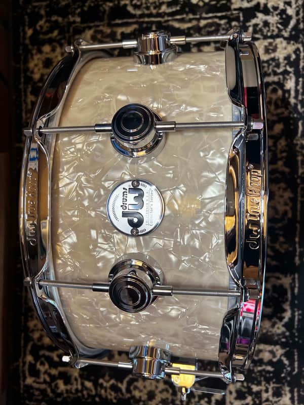 Mint DW 6.5" x 14" Collector's Series SSC Maple Shell Snare Drum - Vintage Marine w/ Chrome Hardware image 1