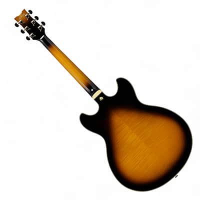 Ibanez JSM10 John Scofield Signature - Vintage Yellow Sunburst, Semi-Hollowbody Guitar with Hardshell Case image 6