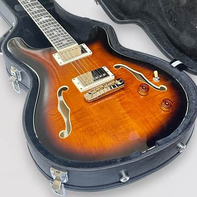 Paul Reed Smith PRS SE Hollowbody II Electric Guitar w/ Case - Black Gold Burst image 10