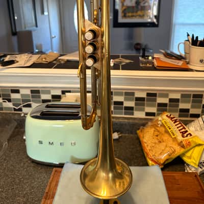 WOW! Super Nice Antoine Courtois Evolution IV Bb Trumpet In Raw Brass L@@K! image 6