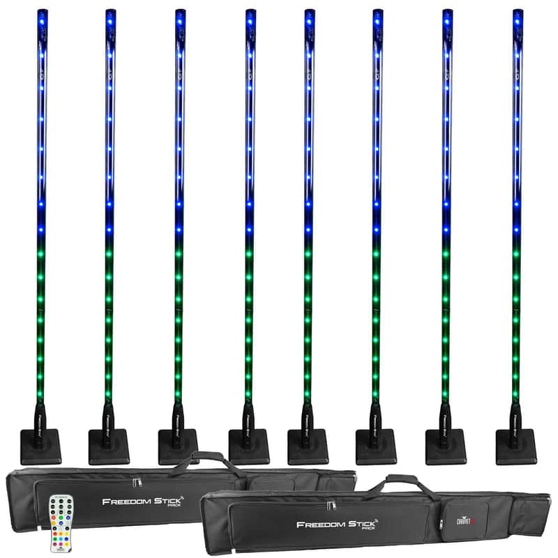 (8) Chauvet DJ Freedom Stick Wireless Battery RGB LED Arrays image 1