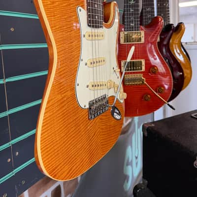 Fender Aerodyne Special 100DMC Flame Amber 2006-08 Electric Guitar image 3