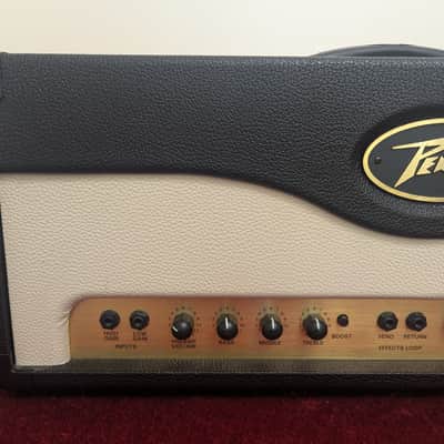 Peavey Windsor 100-Watt All Tube Guitar Amp Head 2000s - Black and Cream Amplifier image 3