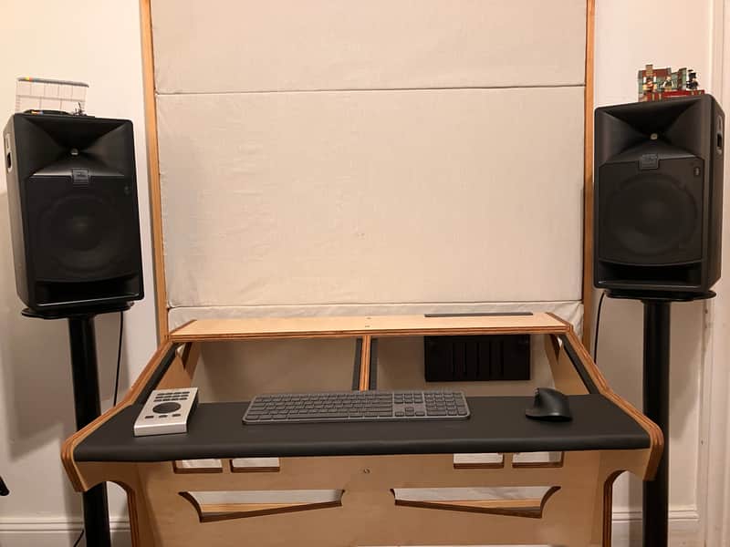 Bazel Studio Desk Maximus 12U Maple Finish image 1