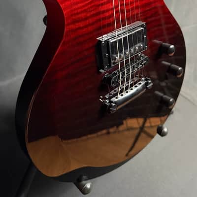 Schecter Solo-II Standard Electric Guitar Flamed Blood Burst Finish image 5