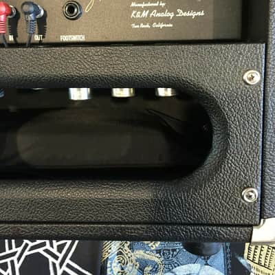 EXTREMELY RARE! Original K&M Analog Designs (PRE-TWO ROCK) Only 3 SUPERNATURAL TONE AMPLIFIERS in Existence with Carlos Santana Specifications 100 Watts
April of 2000
Black TELEX Exterior image 6
