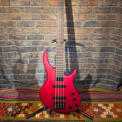 Tobias Toby Deluxe V 5-String Electric Bass Guitar - Trans Red