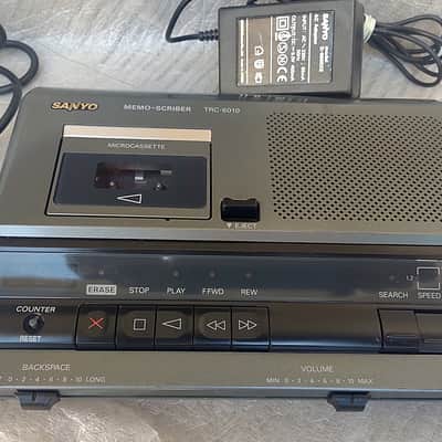 Sanyo TRC-6010 Microcassette Transcribing System Memo-Scriber Dication Machine Recorder & foot pedal image 7
