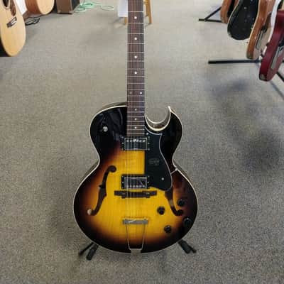 Mint Demo Heritage H-575 Standard Hollow Body Electric Guitar - Original Sunburst with Hardshell Case image 2