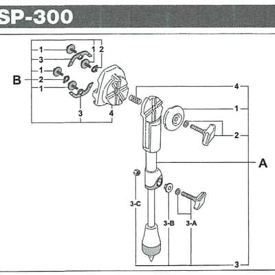 Ludwig P-1988 Hex Nut Insert, P-1986 Hex Bushing and Drum Key Bolt w/Washer NOS - OPEN BOX image 6