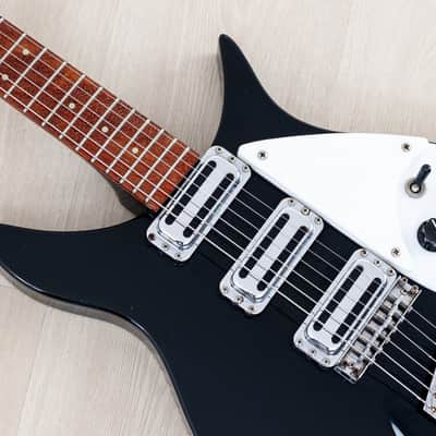 1994 Rickenbacker 350V63 Liverpool Jetglo, Full Scale w/ Hot Toaster Top Pickups, Case image 7