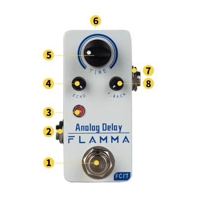 Flamma FC17  Analog Delay Pedal True Bypass,price include the import duty for US buyer image 2