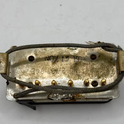 Gibson T Top Tim Shaw Humbucker Pickup Chrome Cover 1978 - Black image 4