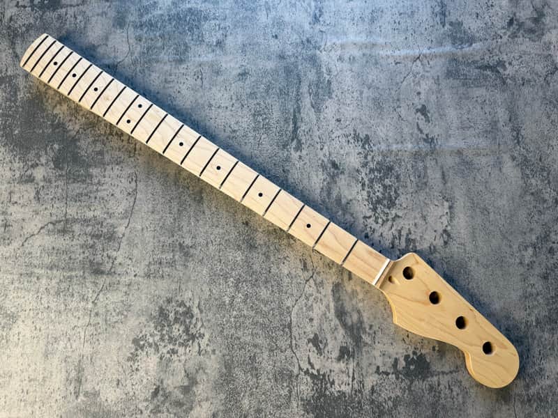 BMC Bass Guitar Neck Precision Bass® 21 Fret Canadian Maple Natural Satin Finish image 1