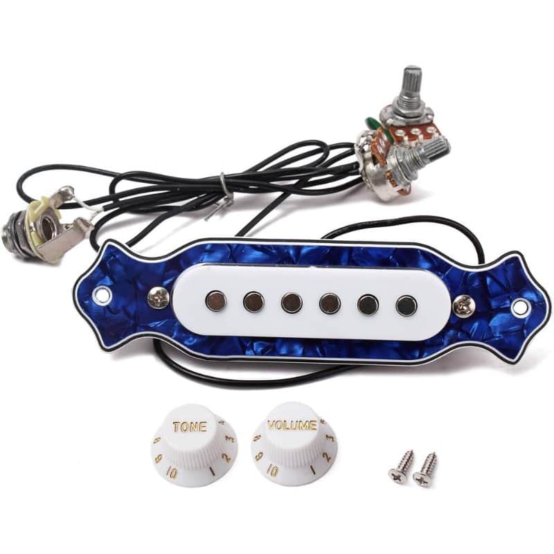 Alnicov Electric Guitar Sound Hole Magnetic Pickup£¬Guitar Pickups£¬with Tone Volume Knobs£¬for 6 String Guitar image 1