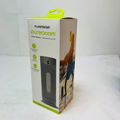 PureGear PureBoom Wireless Bluetooth Speaker Gray Portable 13hr Battery E85BB image 6