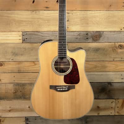 Takamine GD71CE Dreadnought Cutaway Acoustic Electric Guitar Natural image 4