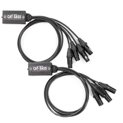 Ethernet Cat5 Rj45 breakout Snake System w/ 5 pin DMX /AES Connectors 300 ft image 2