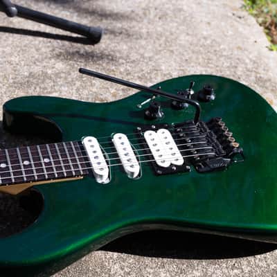 Fender HM Strat 1980s Green Flame image 8