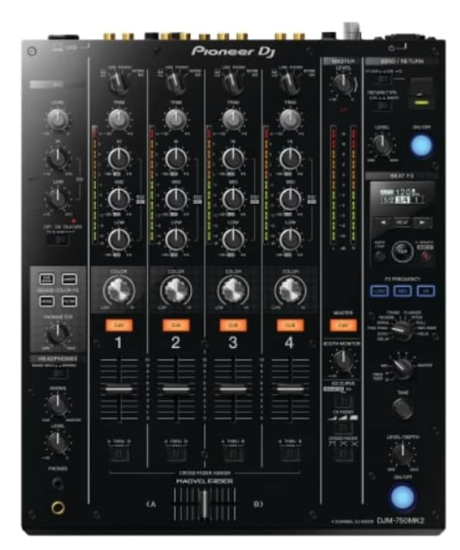 Pioneer DJM-750MK2 4-Channel Professional DJ Mixer image 1