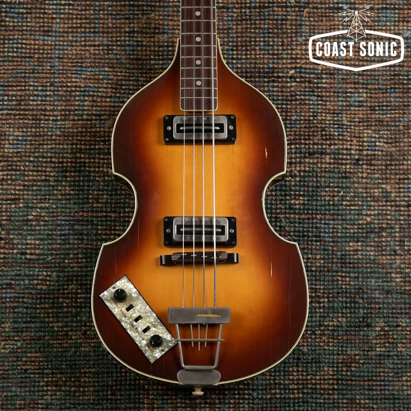1976 Hofner 500/1 Violin Bass Left Handed Made in Germany Beatle Bass image 1