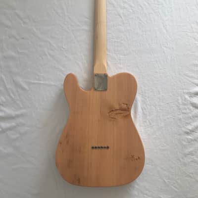 Electric Guitar - Reclaimed Fir with Milk Paint - T-Style - Milk and Honey 037 image 4