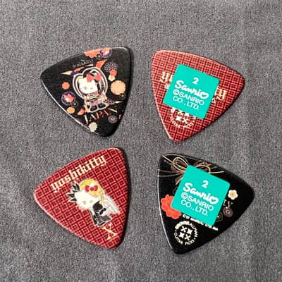 Sanrio X-japan x Yoshikitty Hellokitty Limited Guitar Pick Set Made in Japan 10pcs image 2