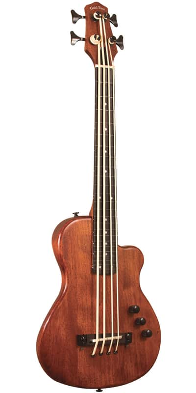 Gold Tone ME-Bass/FL Fretless 23" Scale Solid Body Microbass Left-Handed w/ Bag image 1