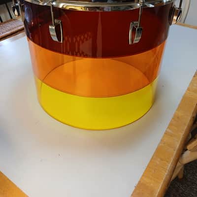 Ludwig Vistalite Concert Tom 16x14 Tequila Sunrise Mid 70s - Tequila Sunrise image 3