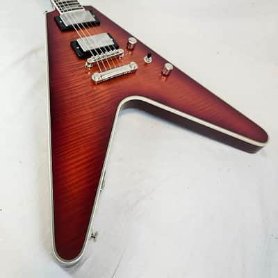 Epiphone Flying V Prophecy Aged Bengal Tiger Burst, Electric Guitar with Premium Gig Bag image 8
