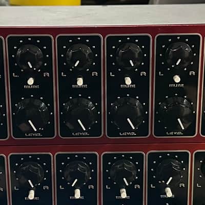 *Cinemag*Mod* Black Lion Audio PM-8 MKII Passive Summing Mixer 2010s - Red and Black image 4