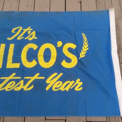 Vintage Circa 1940's Philco Radio "Greatest Year" Trade Show Flag Banner! image 3