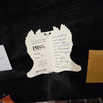Paul Reed Smith PRS Paul Reed Smith Custom 24 20th anniversary 2006 amber Vintage Yellow Tiger image 5