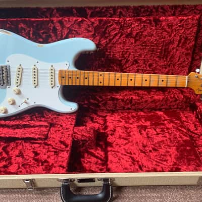 Fender Custom Shop '56 Stratocaster Heavy Relic 2019 - Faded Sonic Blue image 3