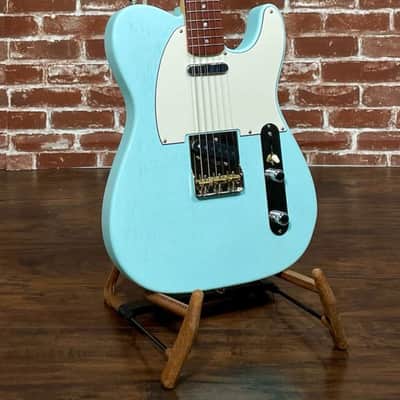 Rufini Guitars T-Modern Korina Body 2022 Ice Blue Satin, NEW (Authorized Dealer) image 1