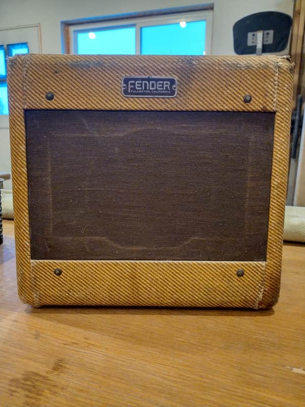 1955 Fender Champ 5D1 Tweed Wide Panel image 1