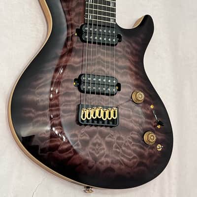 ESP LTD Javier Reyes JR-7 Signature Series 7-String Solidbody Electric Guitar 2023 Faded Blue Sunburst w Case New Overstock image 9
