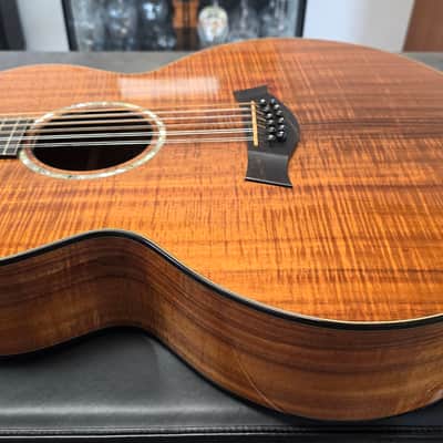 Taylor K-65 12 String 1 of 1 CUSTOM SHOP BTO Built-To-Order Left Hand LH Lefty Handed Presentation Flame Hawaiian Koa Masterbuilt Master Luthier Signed USA Built K65 American Jumbo Acoustic Guitar CASE QUEEN TIME CAPSULE! image 11
