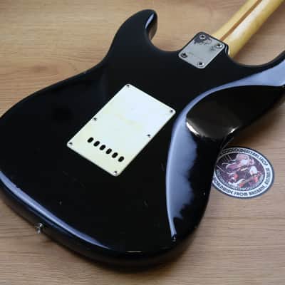 1980's Yamaha Japan SR450S Super Rocknroller Stratocaster (Black) image 8