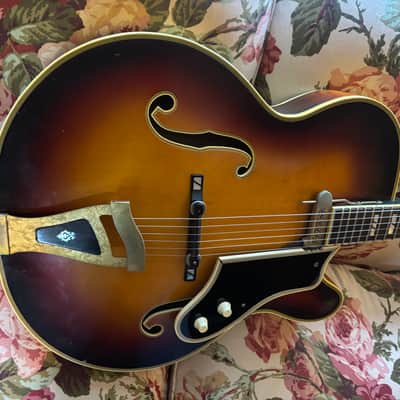 Sam Koontz Dual F Hole Cutaway 18” SK-1 1970’s - Sunburst image 3