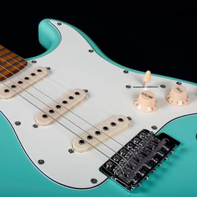 JET Guitars JS-300 Electric Guitar SSS - Seafoam Green w/ Roasted Maple Fingerboard image 6