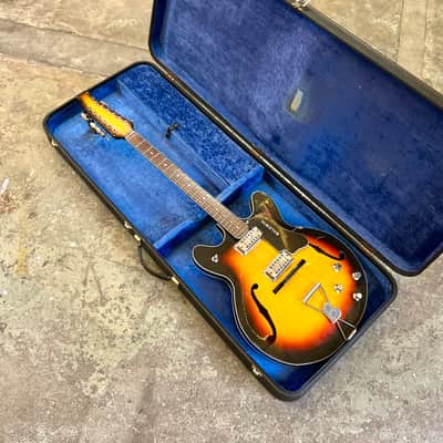 Burns Baldwin Model 712 XII 1966 - Sunburst 12 string electric guitar original vintage UK image 1