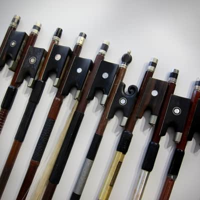 German Violin Bows Various Makers High Quality 4/4, 7/8, & 3/4 Sizes Lot of Twelve(12) Circa-1900s-Brown image 5
