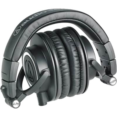 Audio-Technica ATH-M50X Professional Studio Headphones (Black) + Warranty Bundle image 4