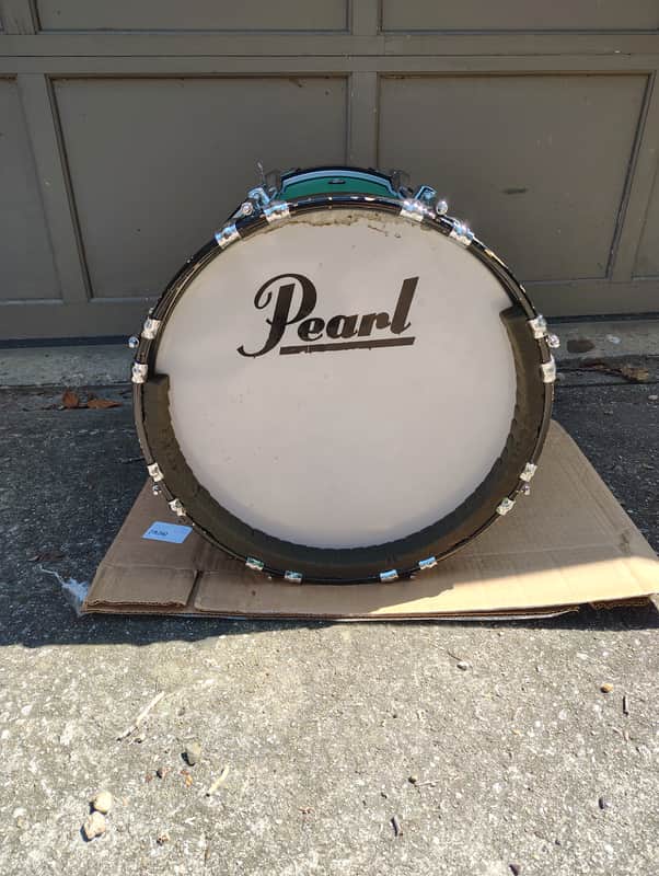 14"(Depth) x16" (Diameter) Marching Bass Drum - Green image 1