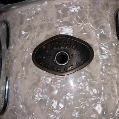 Tama rock star rockstar white marine pearl Snare drum made in japan image 4