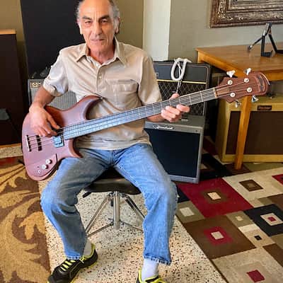 Carl Thompson Fretless "Battle" Bass 1976 fully documented example w/original Gracin's Bill of Sale. image 12