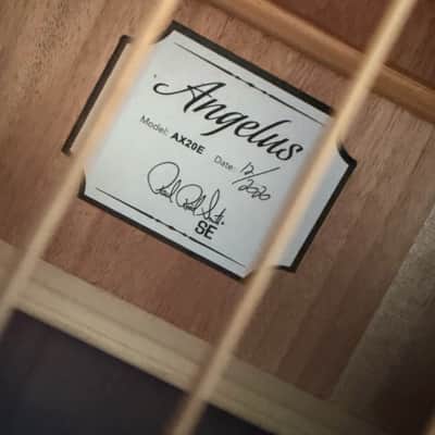 PRS SE Angelus AX20E Electro Acoustic Guitar 2020 - Mahogany & Spruce Angelus Cutaway Body image 6