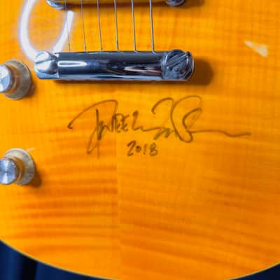 Agile Lefty Les Paul Copy Signed by Dweezil Zappa in 2018 image 4
